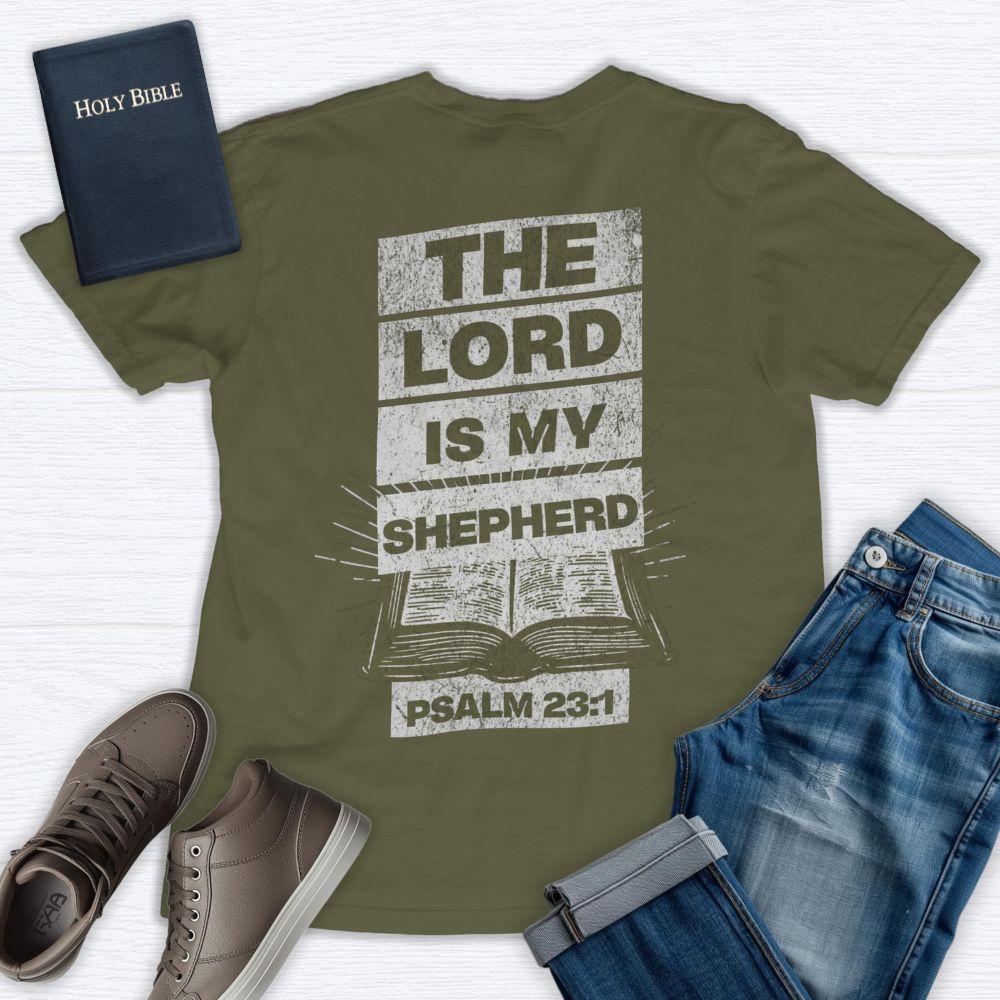 Fear No Evil T‑Shirt — “The Lord Is My Shepherd” Psalm 23:1 Christian Tee