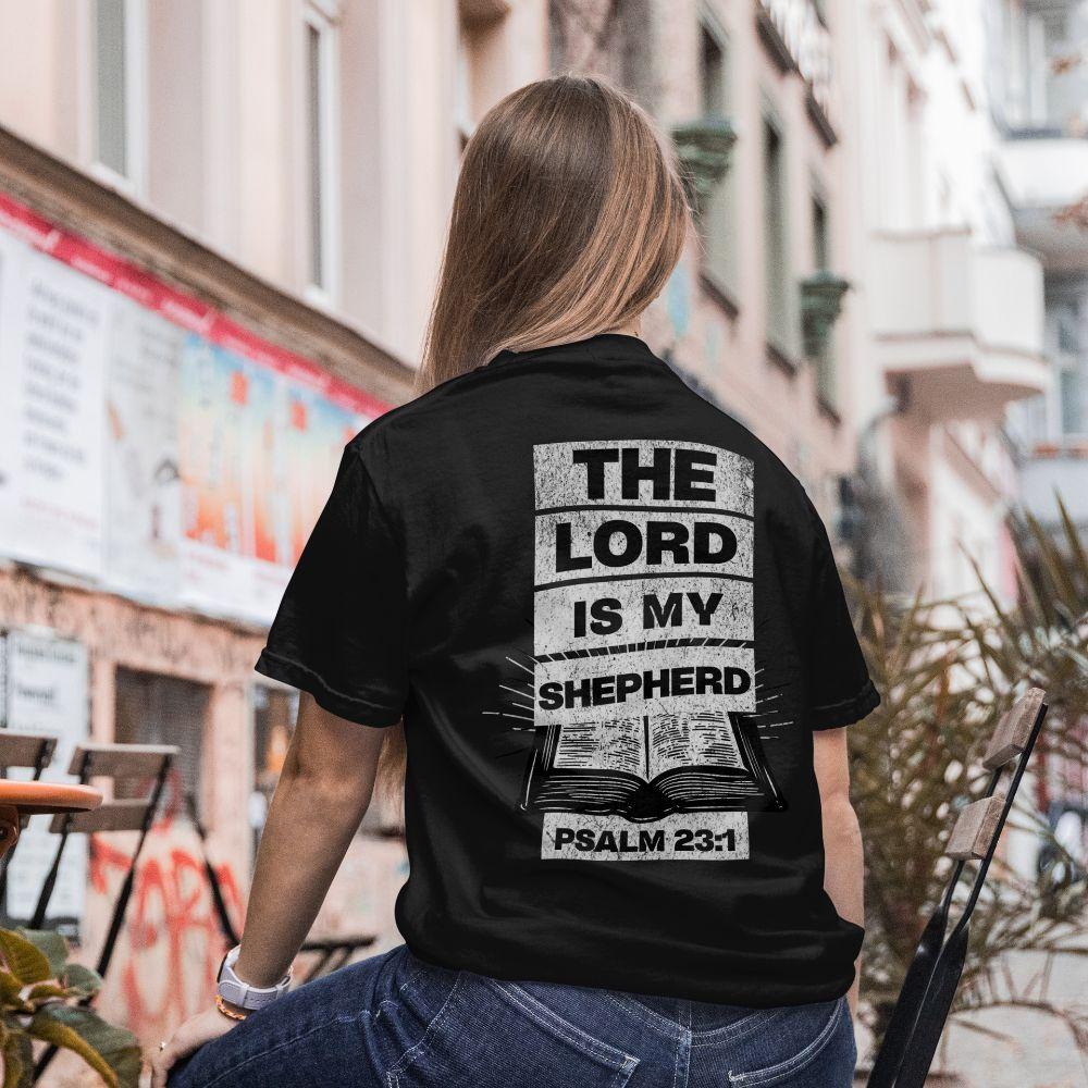 Fear No Evil T‑Shirt — “The Lord Is My Shepherd” Psalm 23:1 Christian Tee