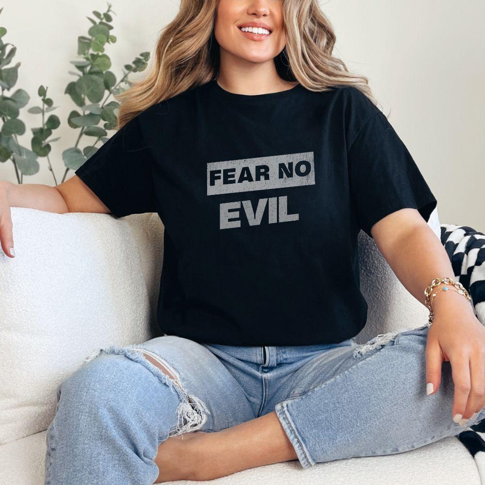 Fear No Evil T‑Shirt — “The Lord Is My Shepherd” Psalm 23:1 Christian Tee