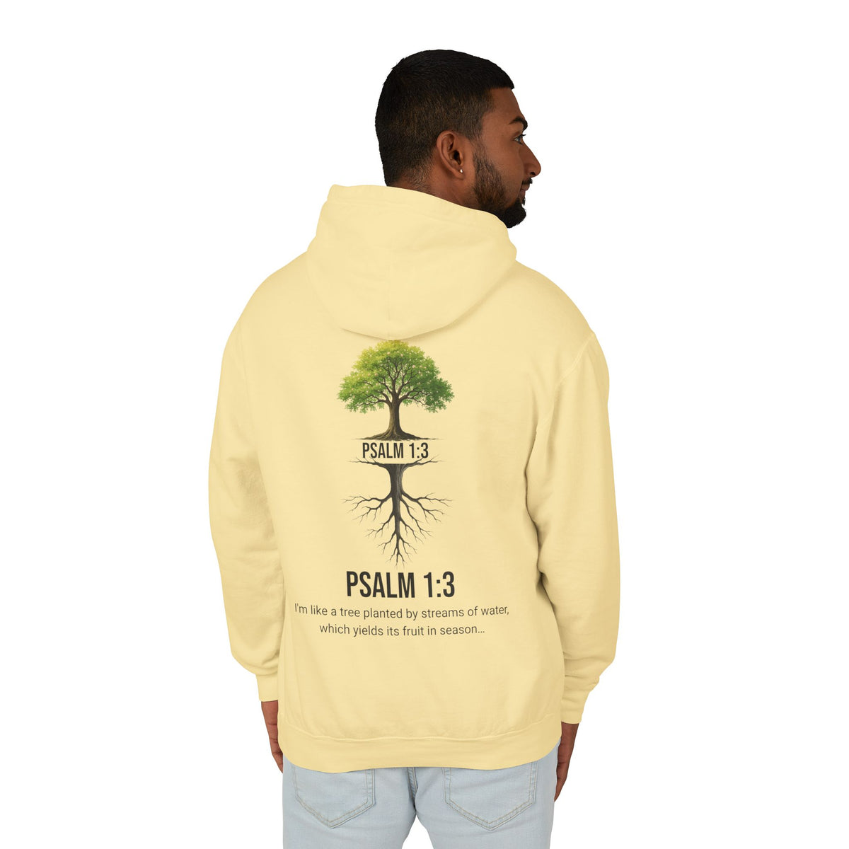 Psalm 1:3 Hoodie — Tree Planted by Streams Christian Sweatshirt