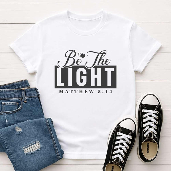 Be The Light T-Shirt — Matthew 5:14 Christian Tee