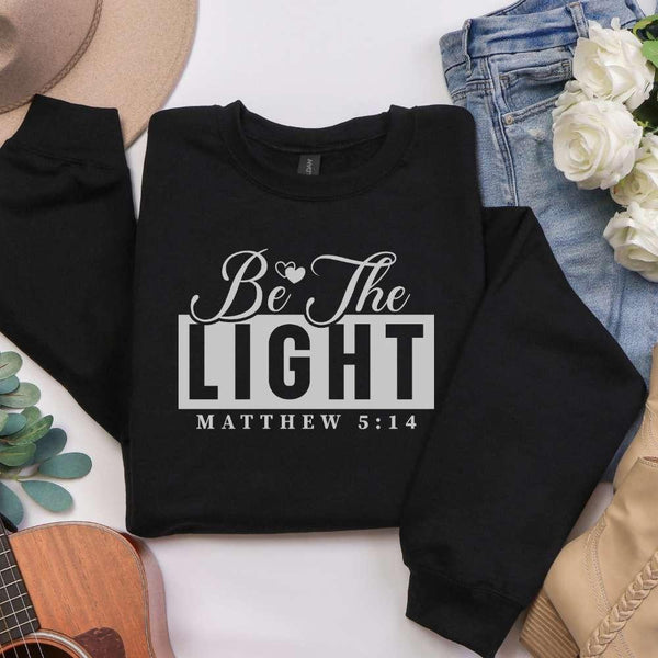 Be The Light Crewneck Sweatshirt — Matthew 5:14