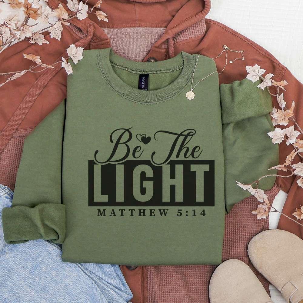 Be The Light Crewneck Sweatshirt — Matthew 5:14
