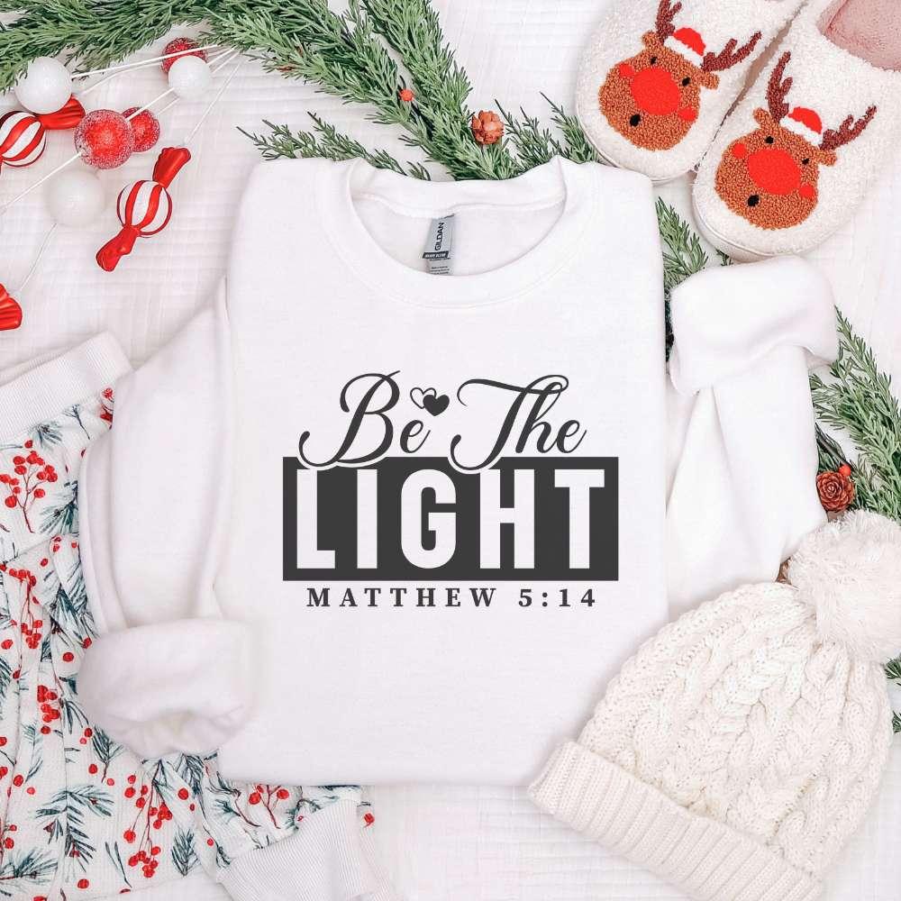 Be The Light Crewneck Sweatshirt — Matthew 5:14