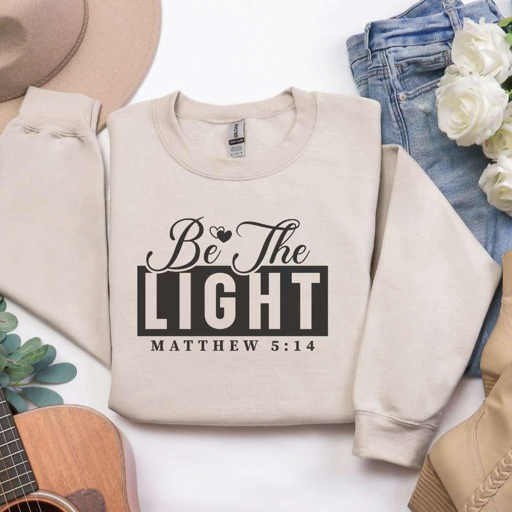 Be The Light Crewneck Sweatshirt — Matthew 5:14