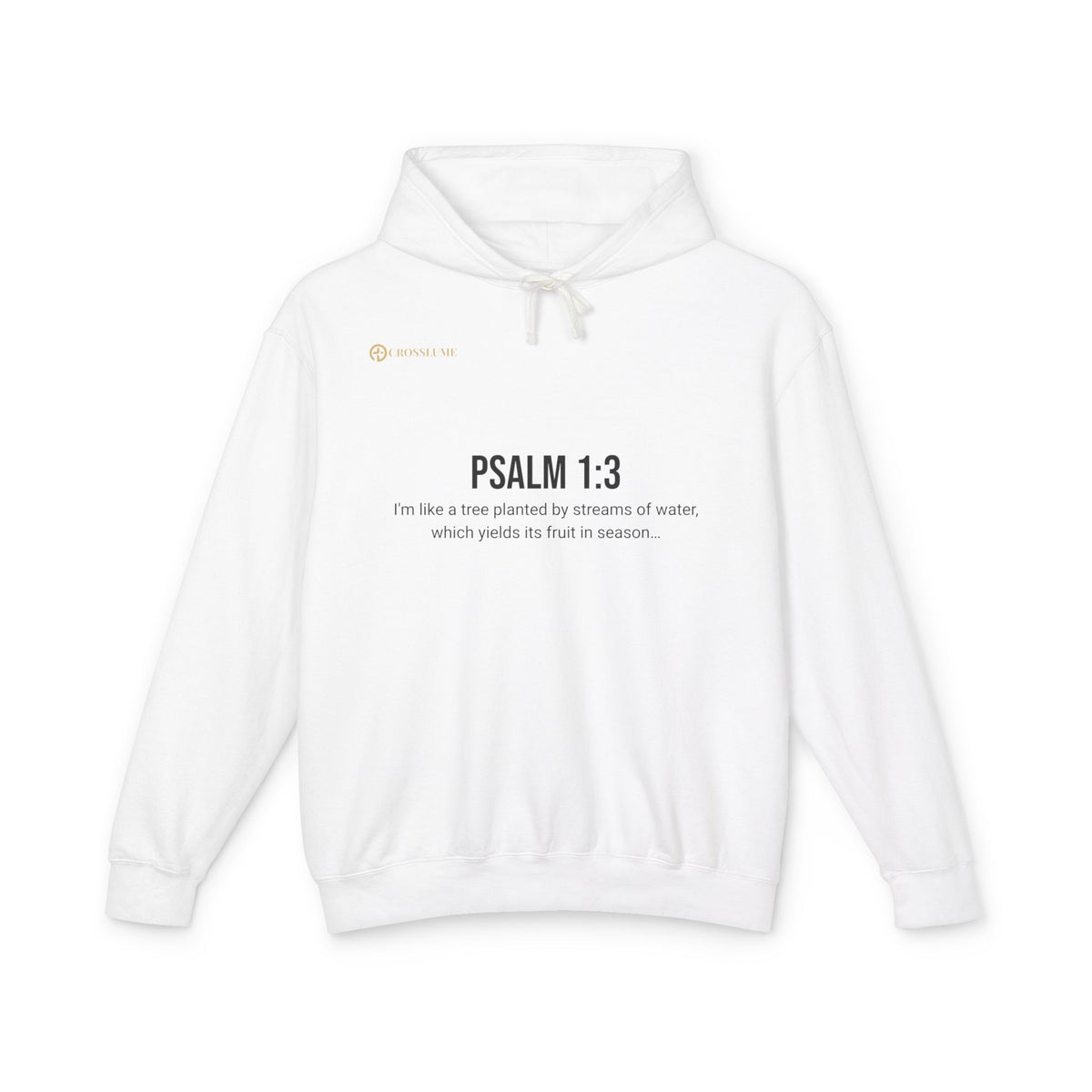 Psalm 1:3 Hoodie — Tree Planted by Streams Christian Sweatshirt