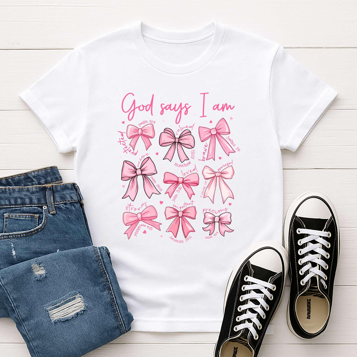 God Says I Am – Christian Valentine T-Shirt