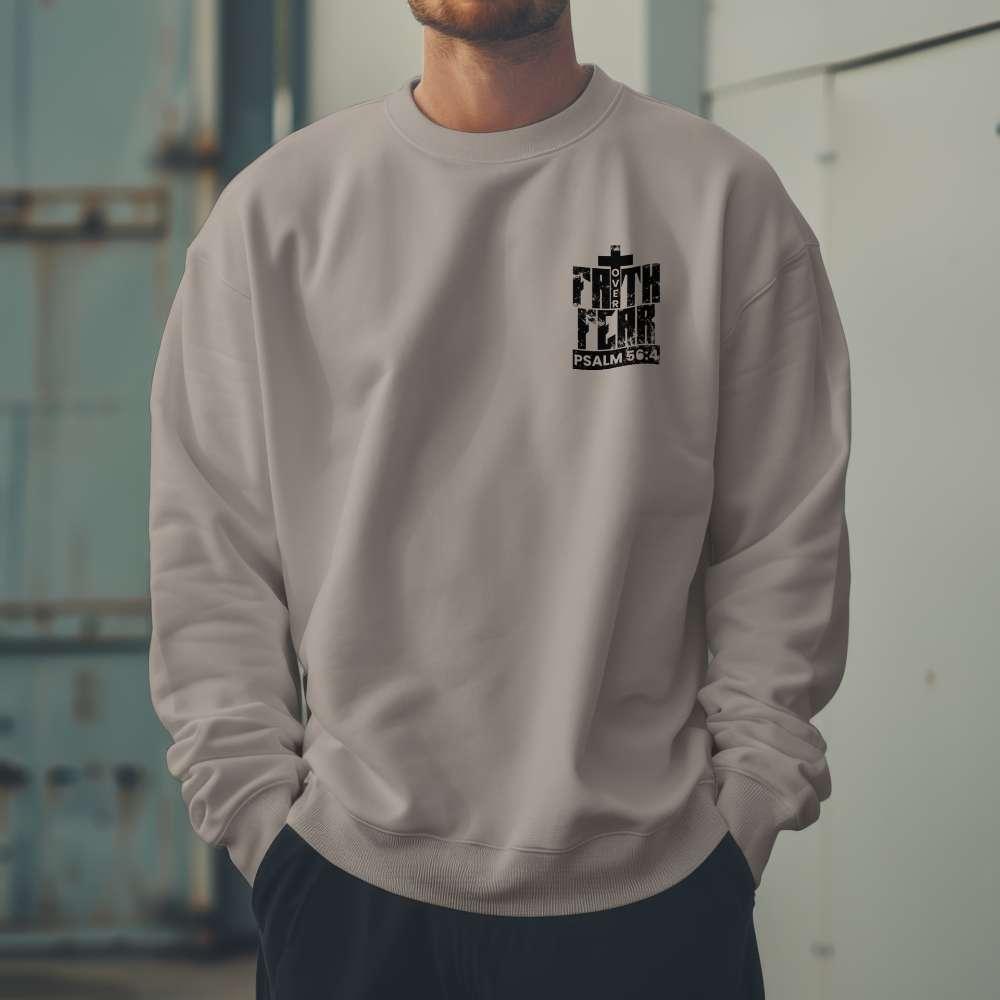 Faith Over Fear Christian Sweatshirt – Heavy Blend Cotton-Polyester Comfort