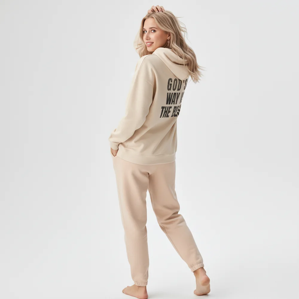 Christian Hoodie - "God's Way Is The Best" Religious Pullover