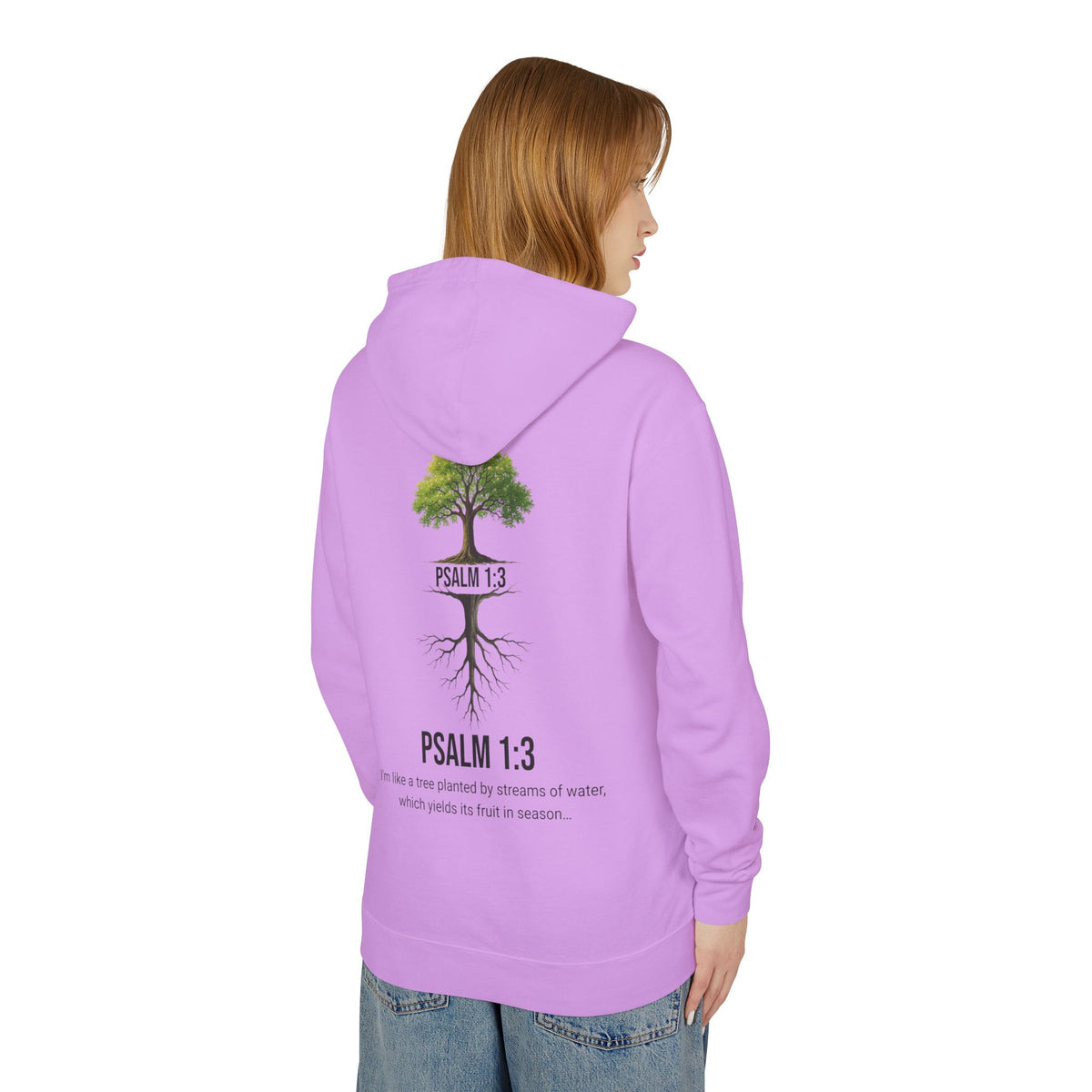 Psalm 1:3 Hoodie — Tree Planted by Streams Christian Sweatshirt