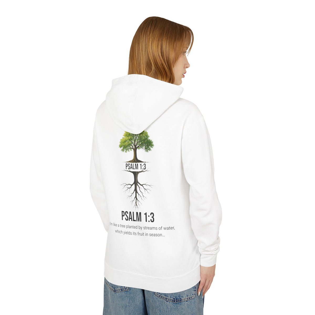 Psalm 1:3 Hoodie — Tree Planted by Streams Christian Sweatshirt