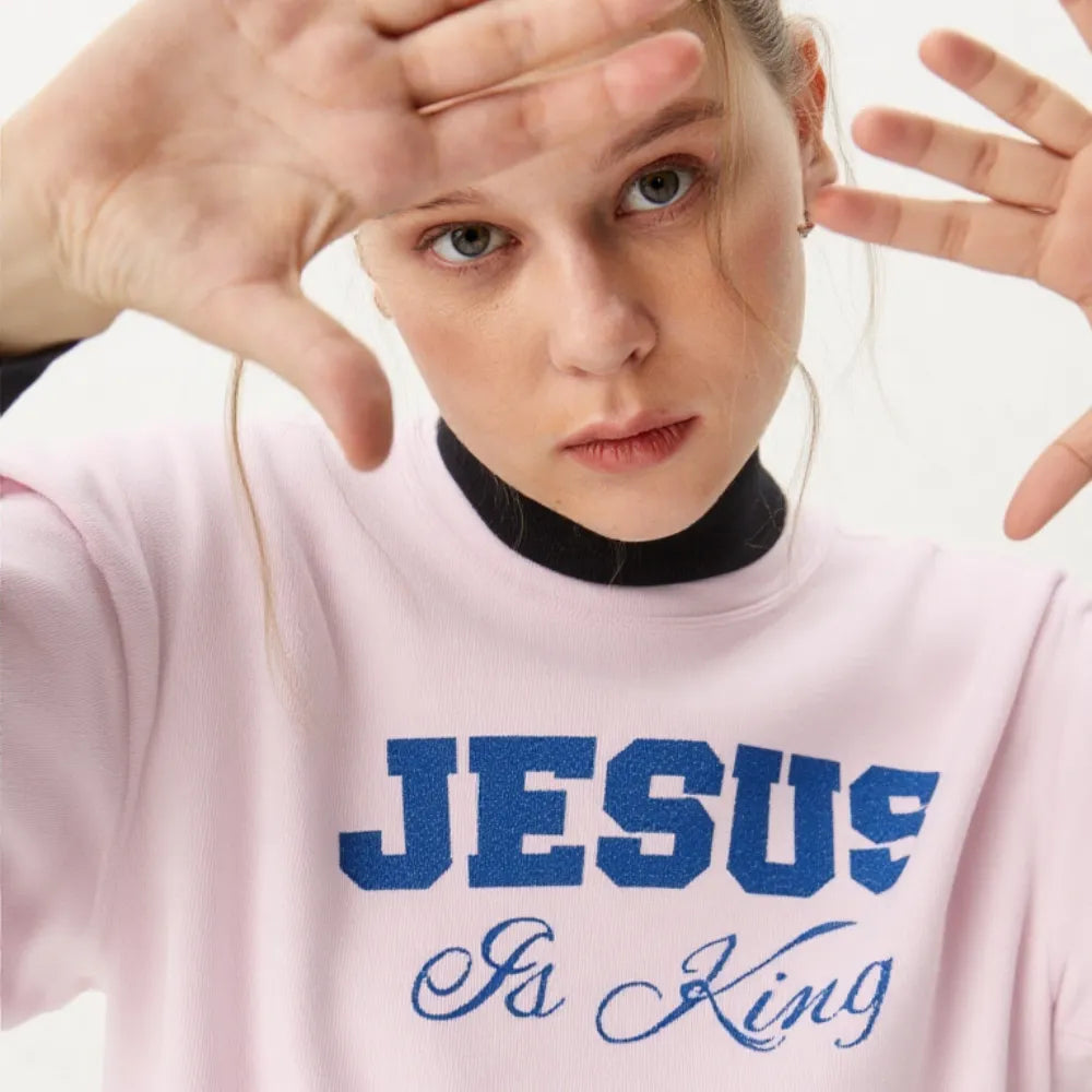 Jesus Is King Crewneck Sweatshirt — Christian Faith Pullover