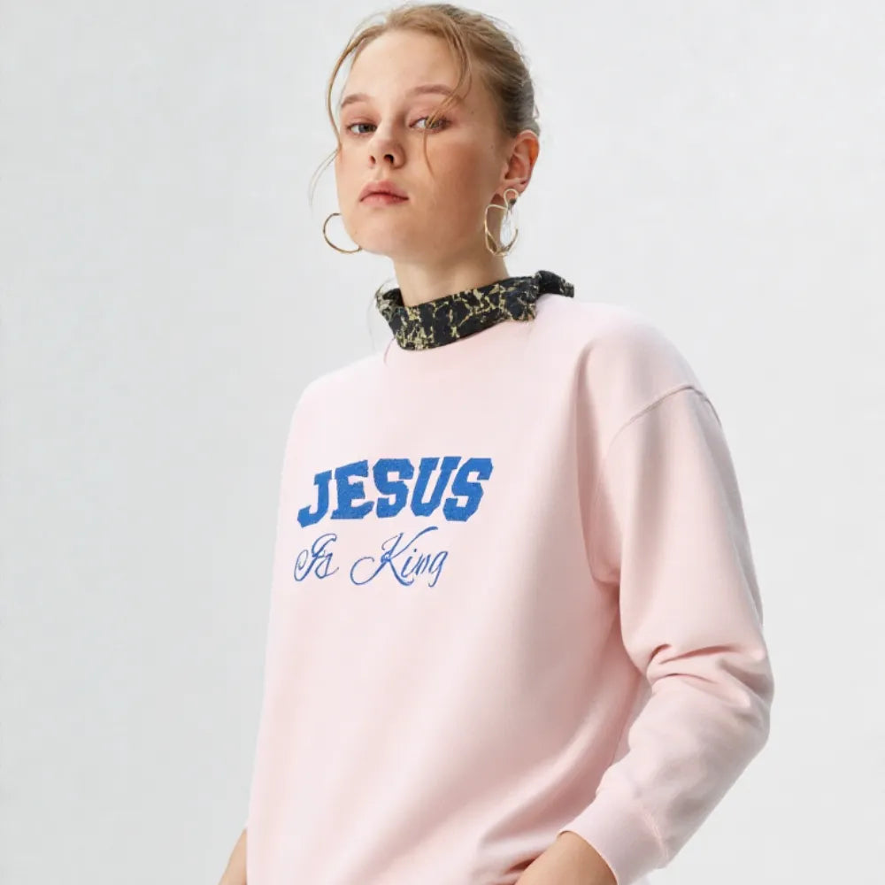 Jesus Is King Crewneck Sweatshirt — Christian Faith Pullover