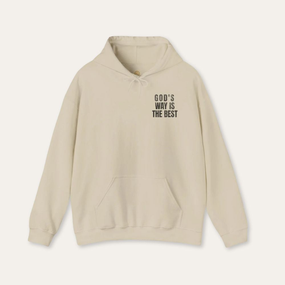 Christian Hoodie - "God's Way Is The Best" Religious Pullover