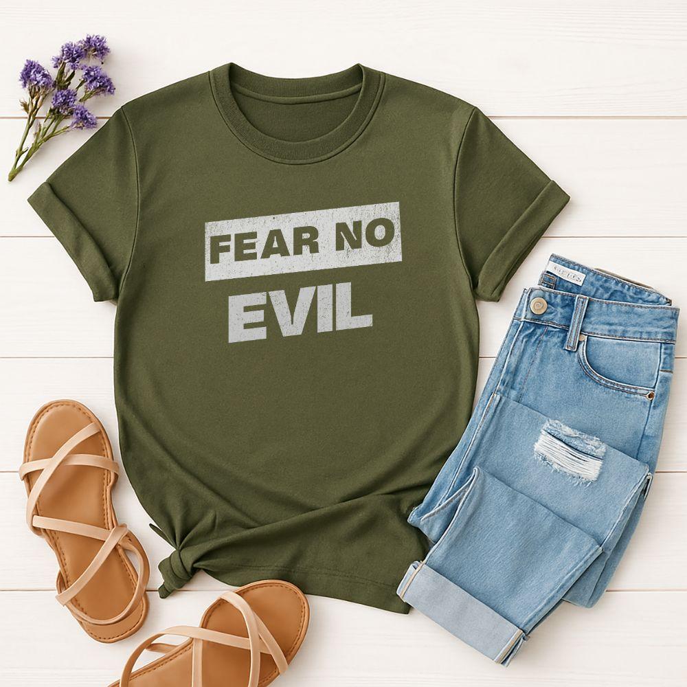 Fear No Evil T‑Shirt — “The Lord Is My Shepherd” Psalm 23:1 Christian Tee