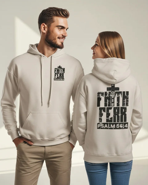 Faith Over Fear Christian Faith Hoodie – Soft Blend Heavyweight Comfort