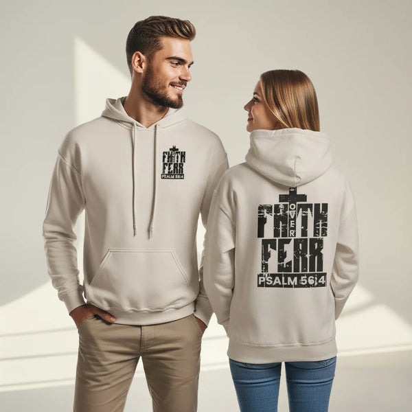 Faith Over Fear Christian Faith Hoodie – Soft Blend Heavyweight Comfort