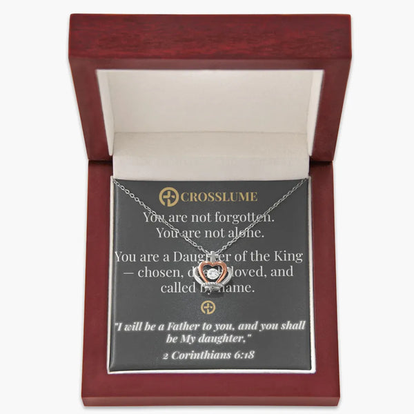 DAUGHTER OF THE KING – Crown Pendant Necklace in Sterling Silver
