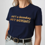 “Not a Sunday But SONday" Women Christian Tee – Gold Lettering