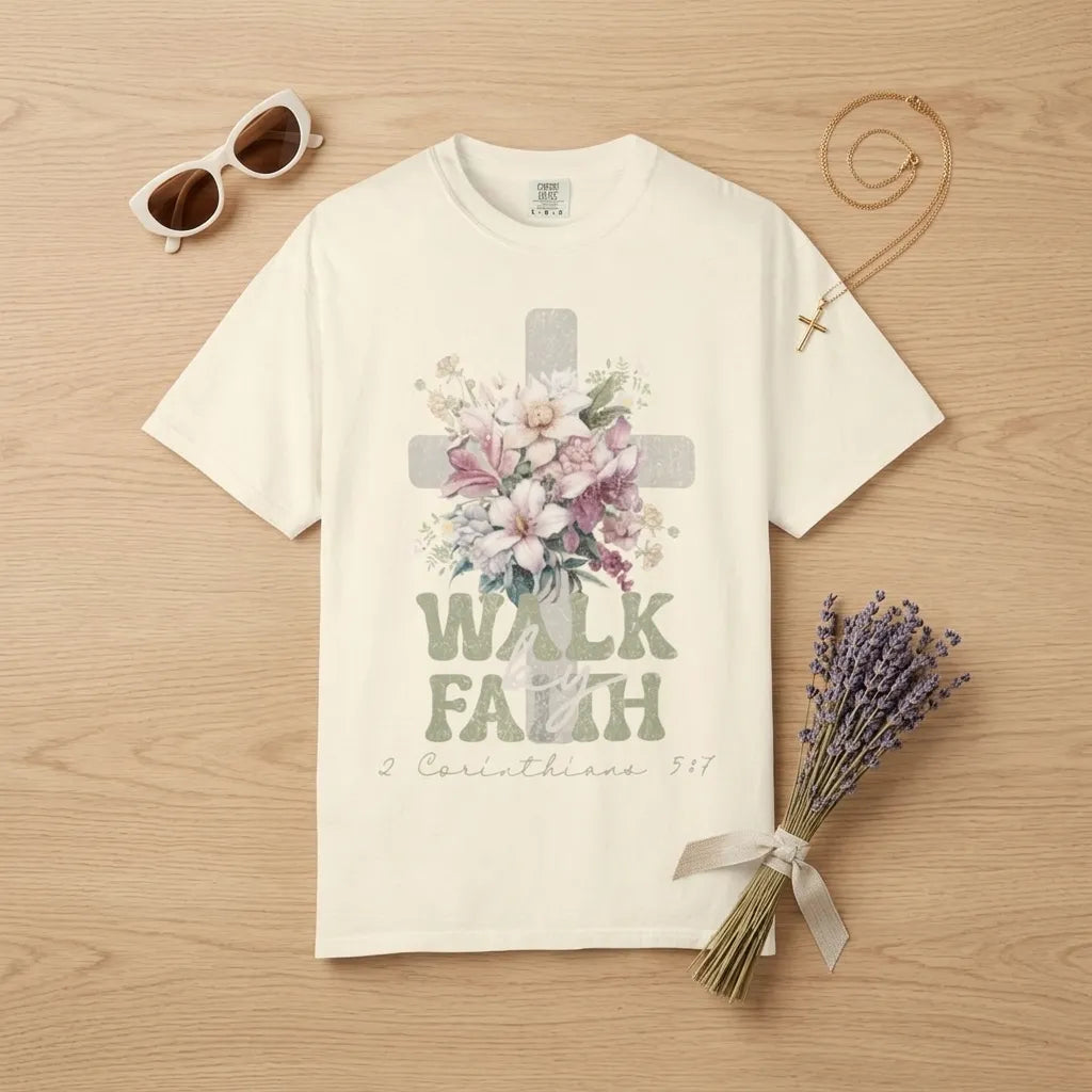 With God All Things Are Possible T-Shirt For Her — Matthew 19:26 Christian Tee