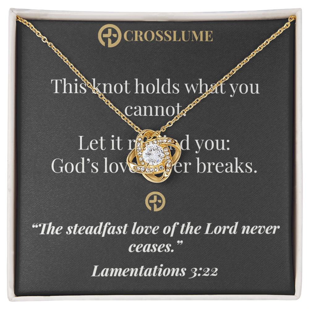 Divine Embrace – Faith Knot Necklace
