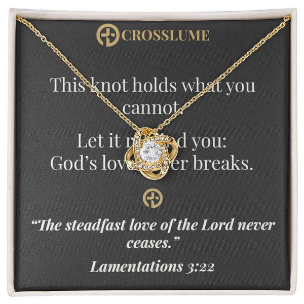 Divine Embrace – Faith Knot Necklace