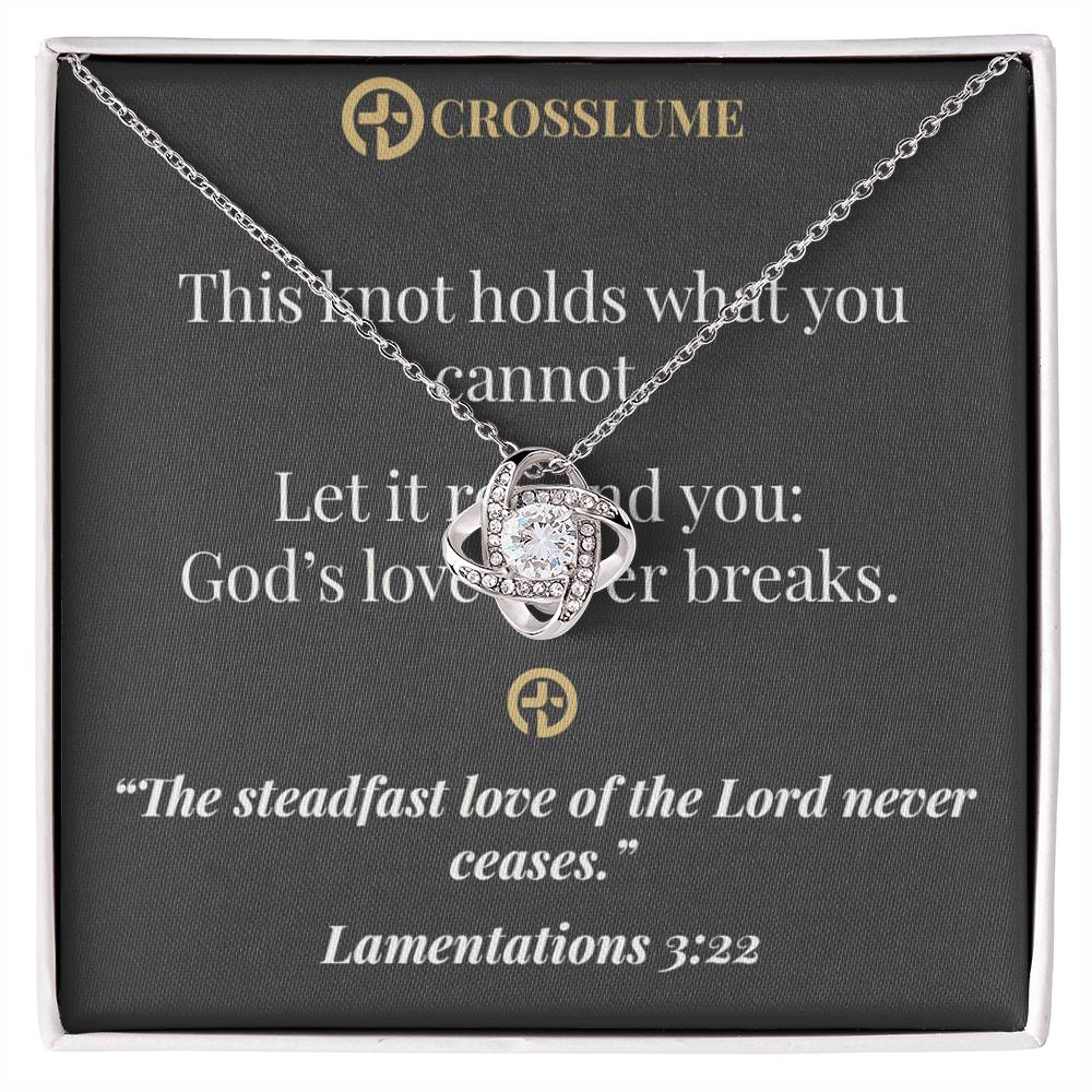 Divine Embrace – Faith Knot Necklace
