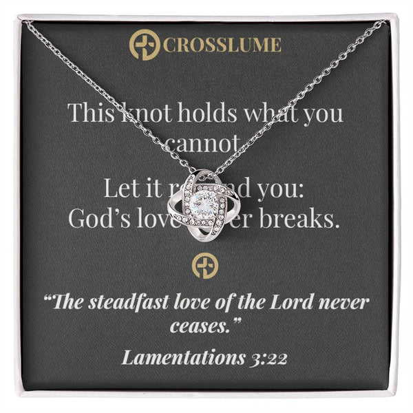 Divine Embrace – Faith Knot Necklace