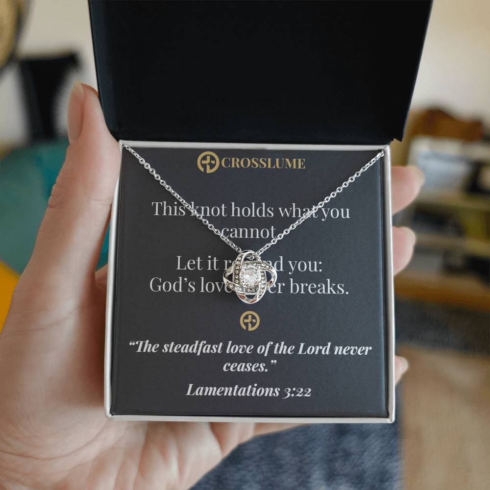 Divine Embrace – Faith Knot Necklace