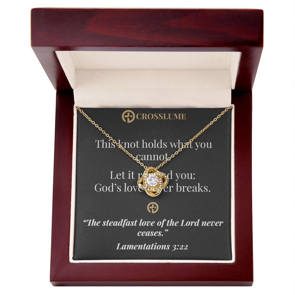 Divine Embrace – Faith Knot Necklace