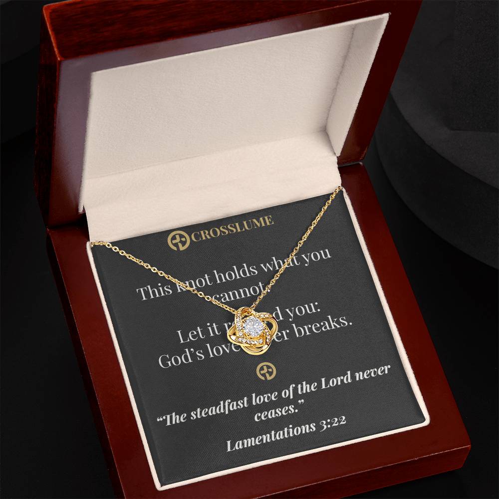 Divine Embrace – Faith Knot Necklace