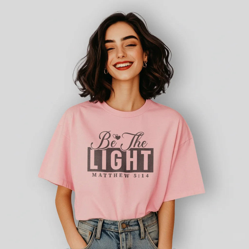 Be The Light T-Shirt — Matthew 5:14 Christian Tee