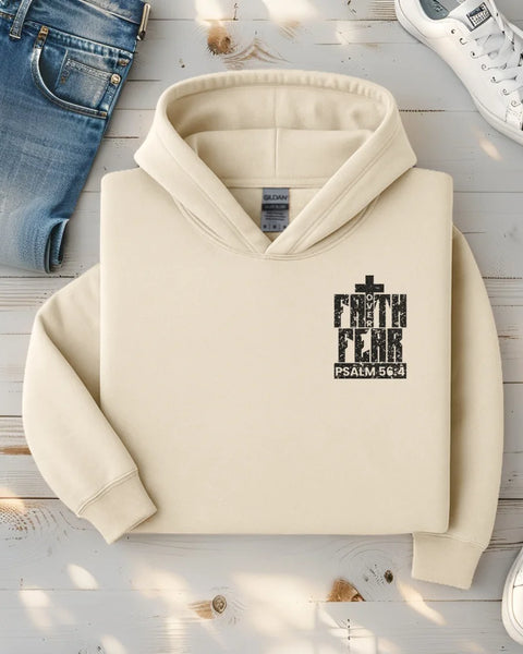 Faith Over Fear Christian Faith Hoodie – Soft Blend Heavyweight Comfort