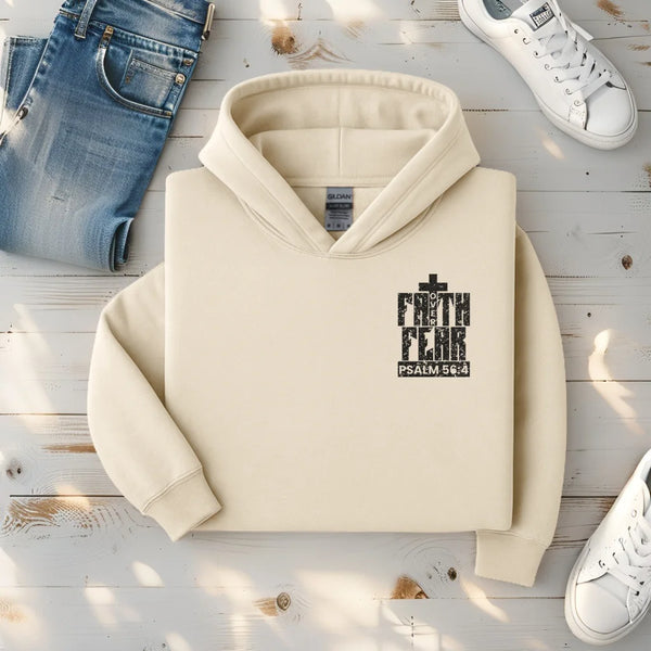Faith Over Fear Christian Faith Hoodie – Soft Blend Heavyweight Comfort