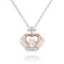 DAUGHTER OF THE KING – Crown Pendant Necklace in Sterling Silver