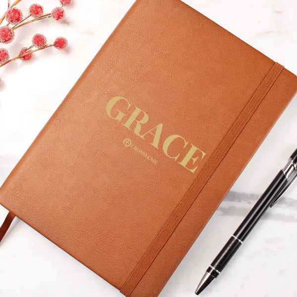 GRACE – Premium Vegan Leather Journal by CrossLume™