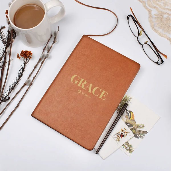 GRACE – Premium Vegan Leather Journal by CrossLume™